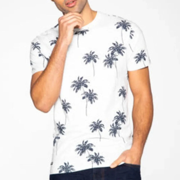 Denim & Flower Ricky Singh Boy Ecru Printed Cotton Rich T-Shirt Size 13/… - Picture 1 of 8